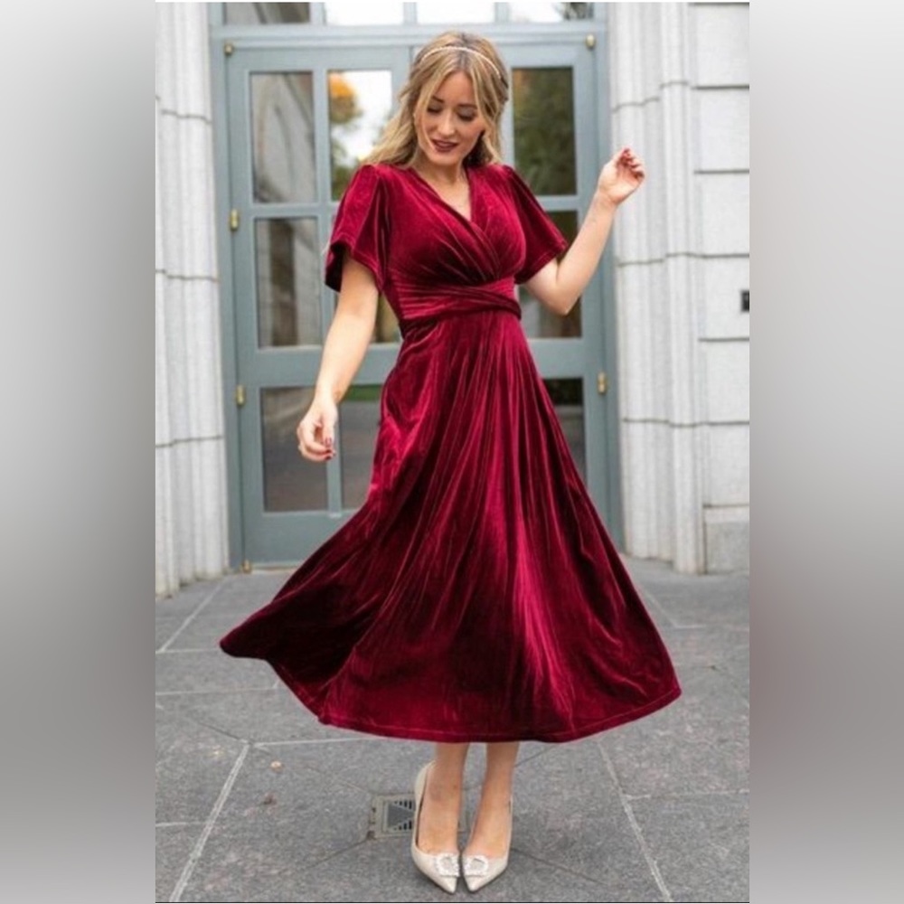 Ivy City Aria Dress in Wine